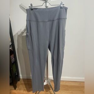 Jaanuu High Waisted Yoga Scrub Pants in Grey